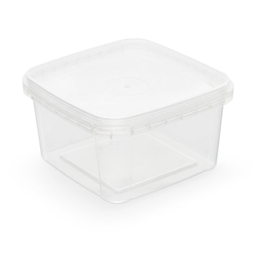 Square Deli Container 16oz.- 1 lb. 10/pk